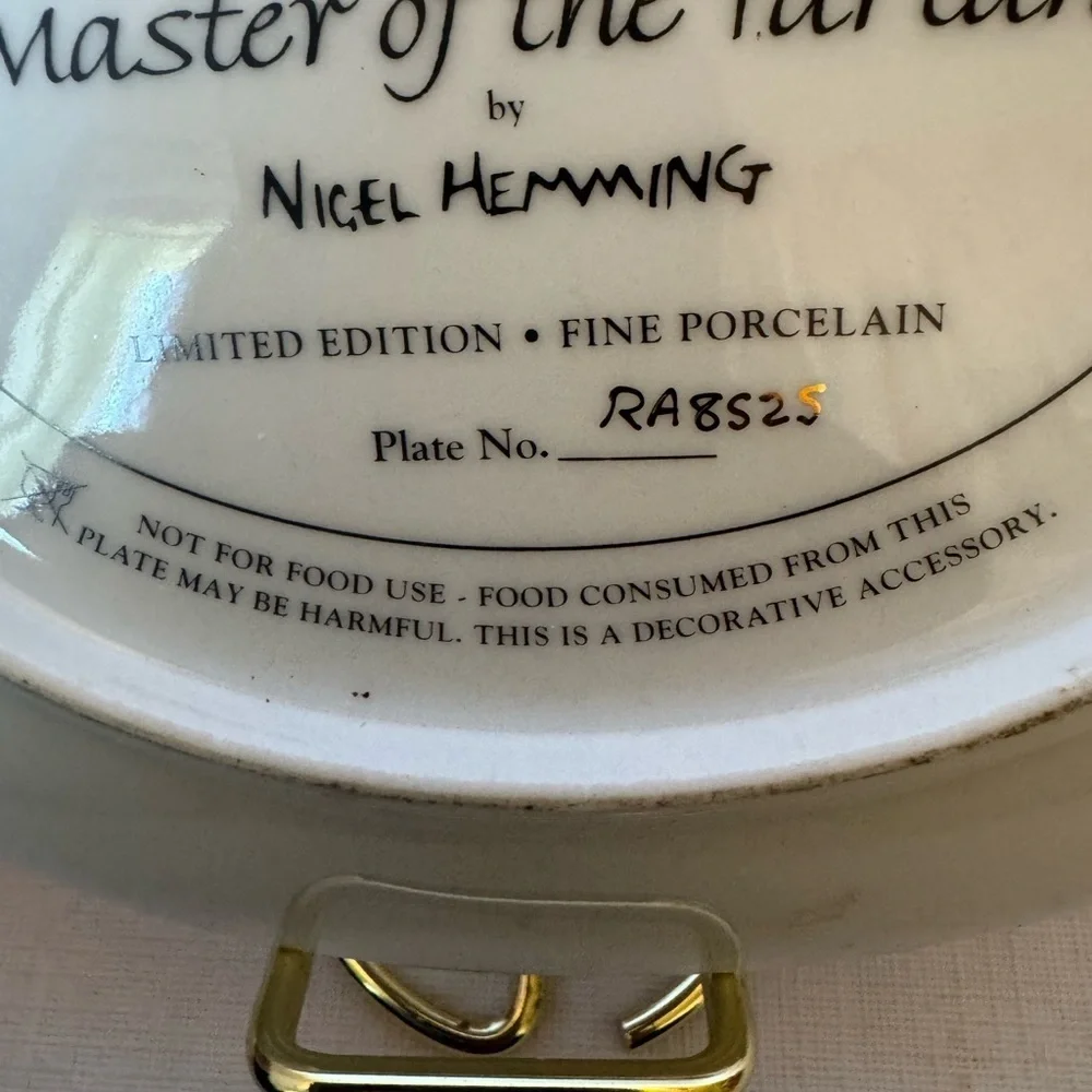 The Franklin Mint Plate Master Of The Titan by Nigel Hemming Limited Edition EUC